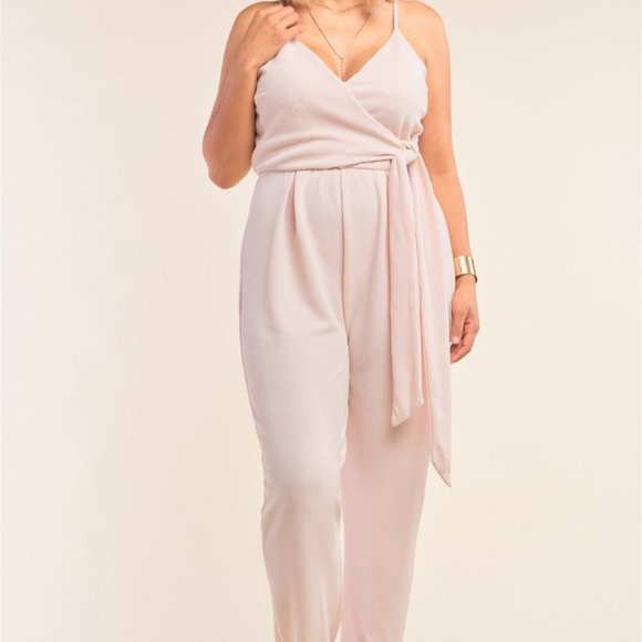 Tops 3xl Plus Size Stone Blush Pink Jumpsuit Poshmark